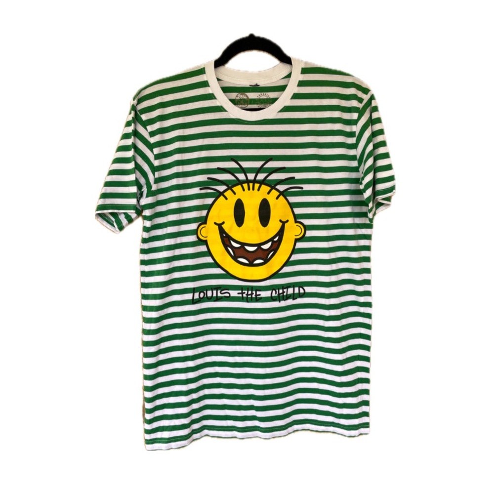Louis the Child x Paradise Design House Limited Edition Rare Striped Green Shirt